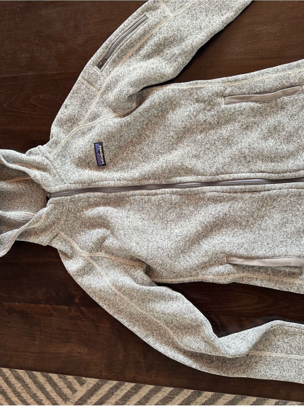 Patagonia Woman’s Gray Full-Zip Fleece Sweater
